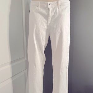 AG White Jeans The Prima Mid Rise Cigarette Size 32